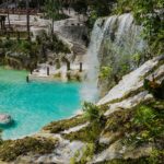 Diversión en el hoyo azul