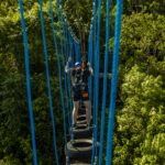 Vista ampliada del escalamiento en Scape Park Dominican Republic